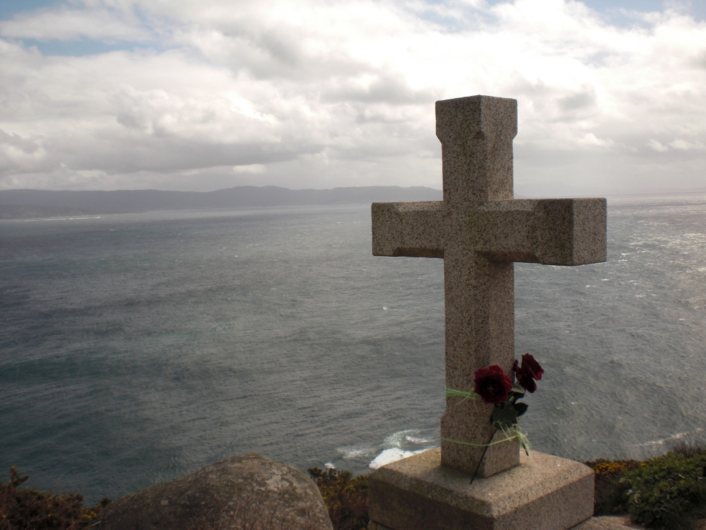 Marble cross in Finistere
